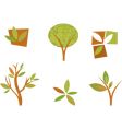 nature logos 08 autumn leaves vector image
