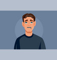 silenced man in freedom of speech concept vector image vector image