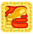 year of the snake chinese horoscope animal sign vector image vector image