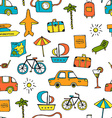 vacation seamless pattern vector image