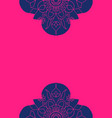 diwali indian mandala pink background vector image vector image