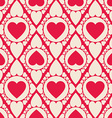 romantic seamless pattern with heart shapes vector image vector image
