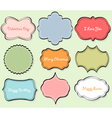 set of vintage frames vector image vector image