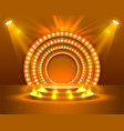 stage podium scene with for award ceremony vector image