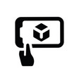 mobile augmented reality icon vector image vector image