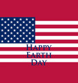 earth day in the united states vector image