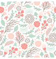 seamless floral pattern vector image