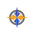 compass abstract icon element vector image