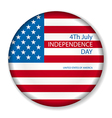 independence day american signs hanging with chain vector image vector image
