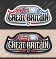 logo for great britain vector image