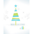 modern minimalistic stylized christmas tree vector image