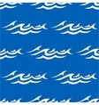 seamless pattern with water waves vector image vector image