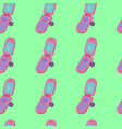 y2k seamless pattern with mobil phones vector image