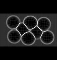 grid of lines curved vector image