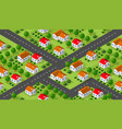 isometrics village seamless vector image
