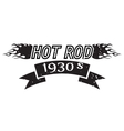 hot rod logo vector image