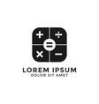simple calculator logo icon design template vector image