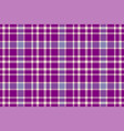 plaid background check seamless pattern in pink vector image vector image