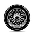 retro wheel spokes for a motorcycle or car vector image