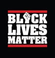 black lives matter vector image