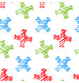 geometric seamless pattern hand drawn vector image vector image