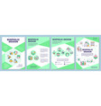 biophilic design brochure template vector image vector image