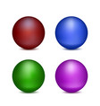 four colored balls vector image