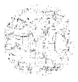 light grunge texture round vector image vector image