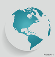 modern globe vector image vector image