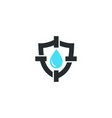 water security technology logo design vector image vector image