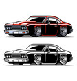 american vintage muscle car vector image vector image