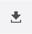 download button icon vector image