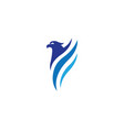 falcon eagle bird logo template icon vector image