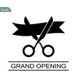 grand opening icon simple element vector image