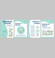 biophilic interior design brochure template vector image vector image