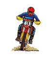 dirt bike extreme sport vector image vector image