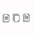 files or documents icon set vector image