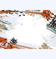 horizontal backdrop decorated with colorful paint vector image
