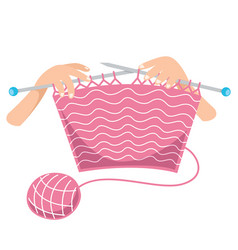 Knitting Royalty Free Vector Image - VectorStock