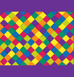 Abstract simple color pattern with shadow Vector Image