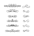 calligraphic borders frames vector image