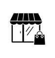 shopping icon in flat style symbol vector image
