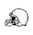 american football equipment engraving vector image