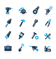tools icons azure vector image vector image