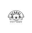 badge as part of the design - green tea sticker vector image vector image