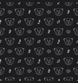 cute bear seamless pattern cartoon animals vector image