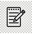 notepad icon vector image