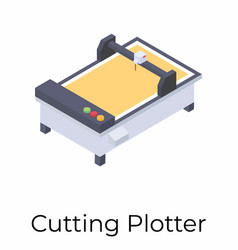 Printing house industry plotter inkjet offset Vector Image
