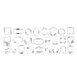 floral frames minimalist shapes border designs vector image vector image
