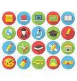 education icons vector image